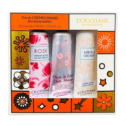 商品名稱：L’OCCITANE歐舒丹 花香三重奏護手霜禮盒 30ml*3 (玫瑰、櫻花、橙花&蘭花)